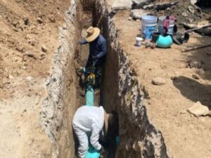 Repone CESPT Tubería en la Colonia Campestre Murua de Tijuana