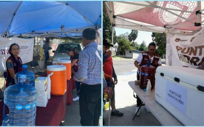 Benefician a mas de 8 mil ciudadanos puntos de hidratación en Tijuana