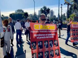 Protestan en Tijuana por aumento a tarifas de agua en BC