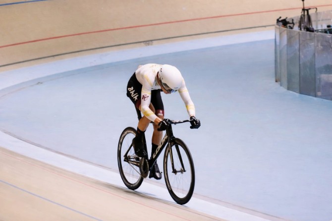 Andre Mendoza en la competencia de ciclismo de la Olimpiada Nacional CONADE 2026