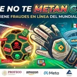 Aficionado revisando su celular para evitar fraudes en línea Mundial 2026