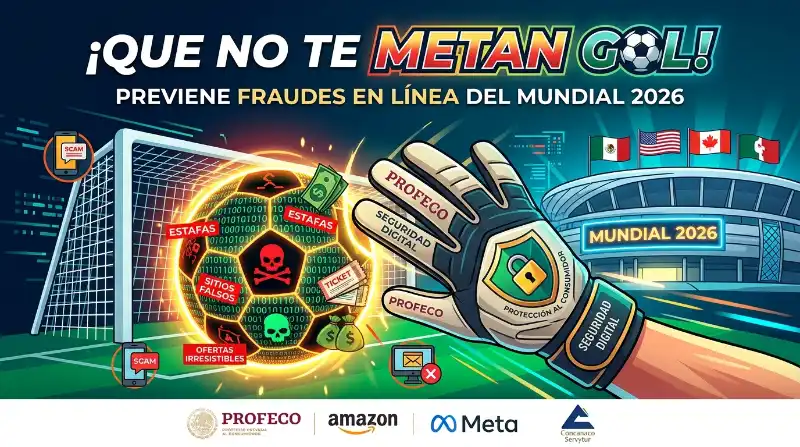 Aficionado revisando su celular para evitar fraudes en línea Mundial 2026