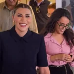 La gobernadora Marina del Pilar durante una conferencia de prensa en Baja California